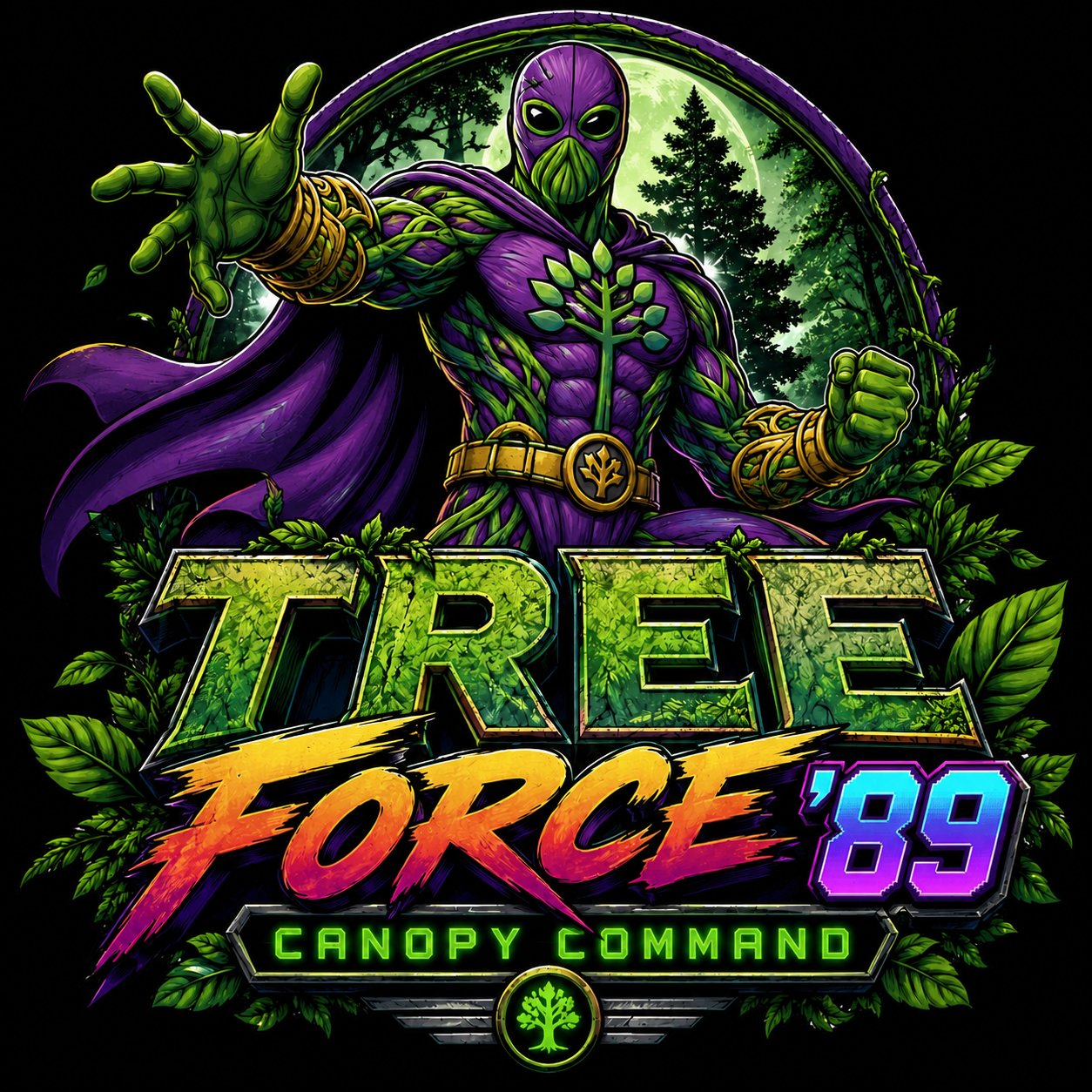 TREE FORCE '89: Canopy Command logo